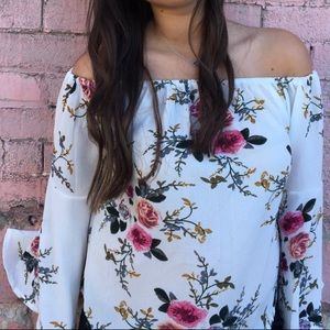 Floral Off the Shoulder Top
